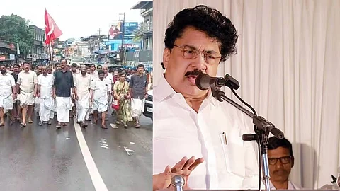 മണ്ണാര്ക്കാട് സിപിഐഎം പ്രകടനം
