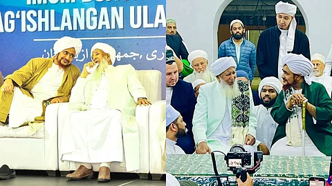 ശൈഖ് ഹബീബ് ഉമറിനൊപ്പം കാന്തപുരം അബൂബക്കർ മുസ്ലീയാർ NEWS MALAYALAM 24X7