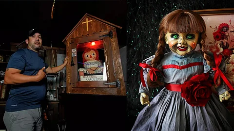 Annabelle Doll and paranormal investigator Dan Rivera