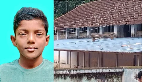 മരിച്ച വിദ്യാർഥി മിഥുൻ, തേവലക്കര ബോയ്സ് സ്കൂൾ