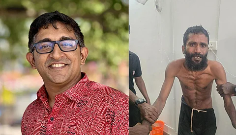 അഡ്വ. ഹരീഷ് വാസുദേവൻ, പിടിയിലായ പ്രതി ഗോവിന്ദച്ചാമി
