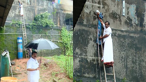 പി.വി. അന്വർ ഗോവിന്ദച്ചാമിയുടെ ജയില് ചാട്ടം ഡെമോ കാണിക്കുന്നു