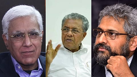 കരൺ ഥാപ്പർ, സിദ്ധാർത്ഥ് വരദരാജൻ എന്നിവർക്കെതിരെയുള്ള കേസില് അപലപിച്ച് മുഖ്യമന്ത്രി പിണറായി വിജയന്