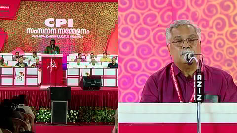 സിപിഐ സംസ്ഥാന സമ്മേളനത്തില് രാഷ്ട്രീയ റിപ്പോർട്ട് അവതരിപ്പിച്ചു