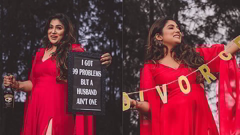 Tamil TV Serial Actor Shalini Celebrates her Divorce with a Photoshoot