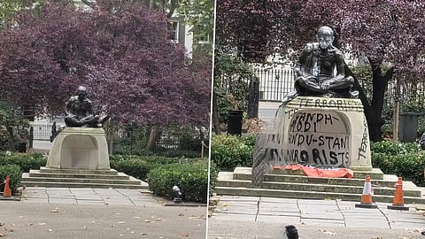 Indian High Commission in London Condemns Vandalism of Mahatma Gandhi's Statue at Tavistock Square
