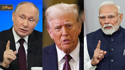 Vladimir Putin, Donald Trump, Narendra Modi