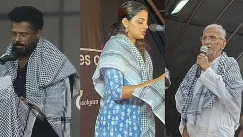 'ഗസയുടെ പേരുകള്'... പലസ്തീനില് കൊല്ലപ്പെട്ട 18,000 കുട്ടികളുടെ പേരുകള് വായിച്ച് സിനിമാ-സാംസ്കാരിക പ്രവര്ത്തകര്