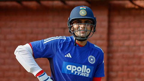 പരിശീലനത്തിനിടയിൽ ക്യാപ്റ്റൻ ശുഭ്മാൻ ഗിൽ