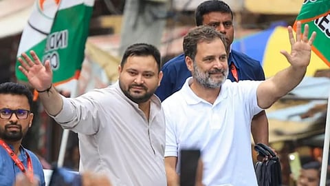 Tejashwi Yadav and Rahul Gandhi