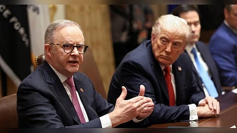 President Donald Trump and Australian Prime Minister Anthony Albanese