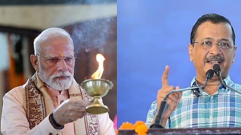 നരേന്ദ്ര മോദി, അരവിന്ദ് കെജ്രിവാൾ