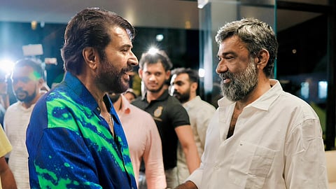 'ആരോ' പ്രീമിയർ ഷോയിൽ മമ്മൂട്ടിയും രഞ്ജിത്തും