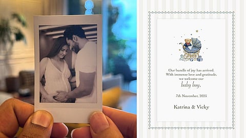 അവന് വന്നു.... ആണ് കുഞ്ഞ് ജനിച്ച സന്തോഷം പങ്കുവെച്ച് കത്രീനയും വിക്കിയും