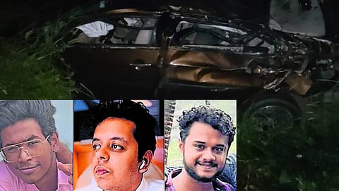 കാട്ടുപന്നി കുറുകെ ചാടി; നിയന്ത്രണംവിട്ട കാര് മരത്തിലിടിച്ച് പാലക്കാട് മൂന്ന് യുവാക്കള്ക്ക് ദാരുണാന്ത്യം