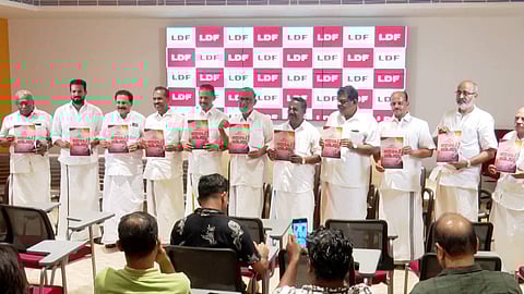 എൽഡിഎഫ് മാനിഫെസ്റ്റോ പ്രകാശനം