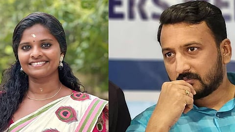 സജ്ന ബി സാജൻ, രാഹുൽ മാങ്കൂട്ടത്തിൽ