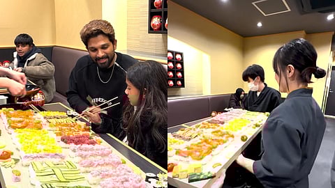 അല്ലു അർജുന് ആദരമായി പ്രത്യേക 'സുഷി' വിഭവമൊരുക്കി ജപ്പാനിലെ റെസ്റ്റോറന്റ്