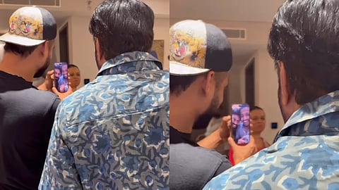 ബേസിലിനെ വീഡിയോ കോൾ ചെയ്യുന്ന ടൊവിനോ തോമസ്, ഒപ്പം മമ്മൂട്ടി