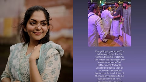 അഹാന കൃഷ്ണയുടെ ഇൻസ്റ്റഗ്രാം സ്റ്റോറി