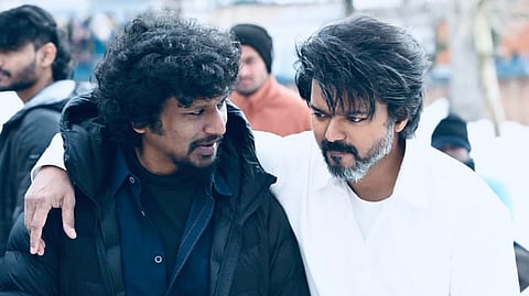 'ലിയോ' ലൊക്കേഷനിൽ ലോകേഷ് കനകരാജും വിജയ്യും