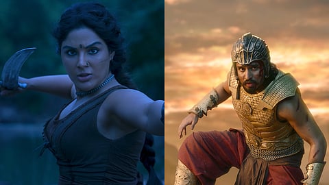 സ്വയംഭൂ സിനിമയിൽ സംയുക്ത - നിഖിൽ