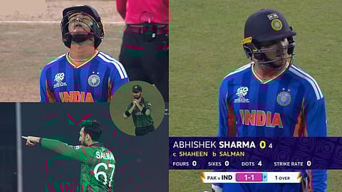 Two match two ducks for Abhishek Sharma