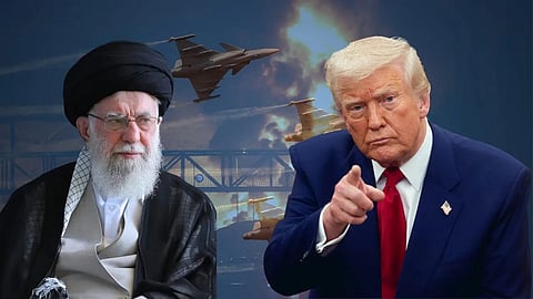 US President Donald Trump and Iran's Supreme Leader Ali Khamenei