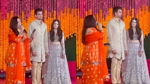 ഇത്രയ്ക്ക് 'ഇന്വെര്ട്ടര്' ആയിരുന്നോ അര്ജുന് ടെണ്ടുല്ക്കര്; വിവാഹ വേദിയിലെ ദൃശ്യങ്ങള് വൈറല്