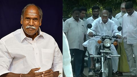 പുതുച്ചേരി മുഖ്യമന്ത്രിയും ഓൾ ഇന്ത്യ എൻആർ കോൺഗ്രസ് സ്ഥാനാർഥിയുമായ എൻ. രംഗസ്വാമി