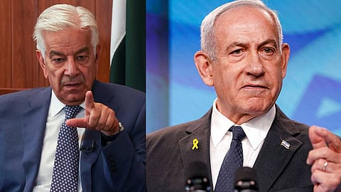 ഇസ്രയേല് നരകത്തില് വെന്തുരുകുമെന്ന് പാക് പ്രതിരോധ മന്ത്രി; ശക്തമായി പ്രതികരിച്ച് നെതന്യാഹു