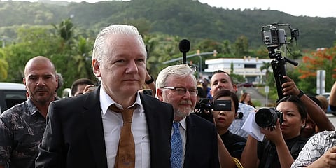 അസാന്ജ് ഇനി 'ഫ്രീ മാന്', യു.എസ് കോടതിയില് കുറ്റസമ്മതം നടത്തി