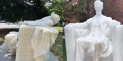 കനത്ത ചൂടില് ഉരുകിയൊലിച്ച് യു.എസിലെ എബ്രഹാം ലിങ്കന്റെ മെഴുക് പ്രതിമ; നന്നാക്കുന്ന കാര്യത്തില് വ്യക്തതയില്ല