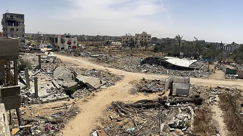 കിഴക്കന് ഗാസയിലെ ഖാന് യൂനിസ് നഗരം