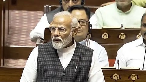 പ്രധാന മന്ത്രി നരേന്ദ്ര മോദി രാജ്യസഭയിൽ