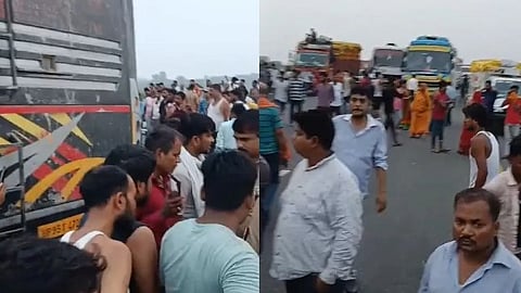 ഉന്നാവോയിൽ ബസും ടാങ്കറും കൂട്ടിയിടിച്ചു: 18 പേർക്ക് ദാരുണാന്ത്യം