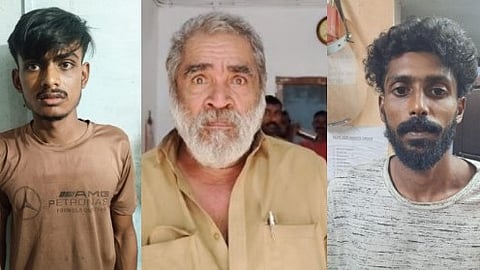 മൂന്ന് ജില്ലകളിലായി പിടിയിലായവർ