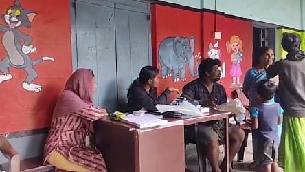 പറളിക്കുന്ന് ഡബ്ലൂഎല്പി സ്കൂളിലെ ദുരിതാശ്വാസക്യാമ്പ്