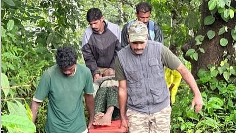 ചൂരല്മല ദുരന്തം: കാടിനുള്ളിൽ ഒറ്റപ്പെട്ടവരെ തെരയുന്ന വനപാലകർ