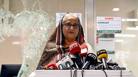 ഷെയ്ഖ് ഹസീന പുലർച്ചെ ലണ്ടനിലേക്ക് പോകുമെന്ന് സൂചന: വിമാനത്തിന് ഇന്ധനം നിറച്ച് നൽകി കേന്ദ്ര സർക്കാർ