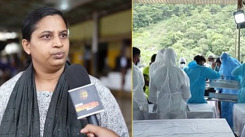 മിഠായിപൊതി പോലെ കെട്ടിക്കൂട്ടിയ ഉറ്റവരുടെ മൃതദേഹങ്ങൾ കണ്ണിൽ നിന്നും മായുന്നില്ല; വിങ്ങിപ്പൊട്ടി ചൂരൽമല സ്വദേശി അമ്പിളി