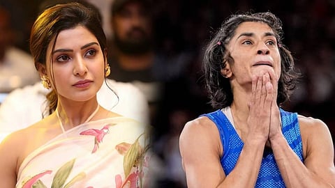 'നിങ്ങൾ തനിച്ചല്ല, ഉയർച്ചയിലും താഴ്ചയിലും എപ്പോഴും ഒപ്പം നിൽക്കും'; വിനേഷിനെ പിന്തുണച്ച് സമാന്ത