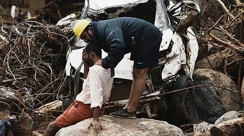 ചൂരൽമലയിൽ നിന്നുള്ള ദൃശ്യം