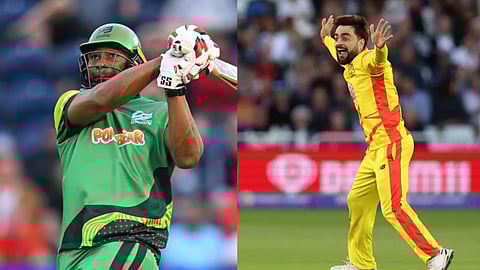 6, 6, 6, 6, 6: തിരുമ്പി വന്തിട്ടേന്ന് സൊല്ല്, റാഷിദ് ഖാനെ എയറിലാക്കി 'മോൺസ്റ്റർ' പൊള്ളാർഡ്