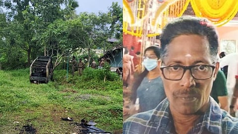 ഒറ്റപ്പാലത്ത് ഓട്ടോറിക്ഷയിൽ മധ്യവയസ്കൻ കത്തിക്കരിഞ്ഞ നിലയിൽ