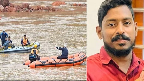 ഷിരൂർ തെരച്ചിൽ പുനരാരംഭിച്ചു, ലോറിയുടെ ജാക്കി കണ്ടെത്തി; അര്ജുന്റേതെന്ന് സംശയം