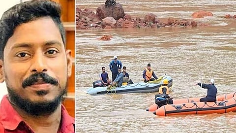 കാലാവസ്ഥ അനുകൂലം; അർജുനെ തേടി ഈശ്വർ മാൽപെയും സംഘവും പുഴയില്