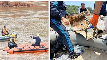 ഷിരൂർ ദൗത്യം: പുഴയിൽ നിന്നും ലോഹഭാഗങ്ങൾ കണ്ടെത്തി, അർജുൻ്റെ ലോറിയുടേതല്ല, തകർന്ന ട്രക്കിൻ്റെ ഭാഗങ്ങളാകാൻ സാധ്യതയെന്ന് ഇന്ത്യൻ നേവി