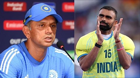 ശ്രീജേഷിന് ആദരം, 16-ാം നമ്പര് ജേഴ്സി പിന്വലിച്ച് ഇന്ത്യന് ഹോക്കി ടീം; ദ്രാവിഡിന്റെ പാത പിന്തുടരുമെന്ന് താരം