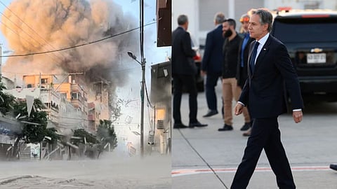 വെടിനിർത്തൽ ചർച്ചയ്ക്കായി ആൻ്റണി ബ്ലിങ്കൻ ഇസ്രയേലിൽ; ഗാസയിൽ വ്യോമാക്രമണങ്ങളിൽ 29 പലസ്തീനുകാർ കൊല്ലപ്പെട്ടു